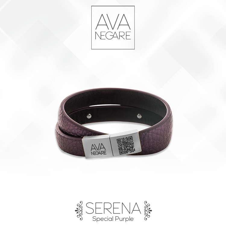 دستبند فرکانس صدا مدل سِرِنا | Special Purple نقره ۹۲۵