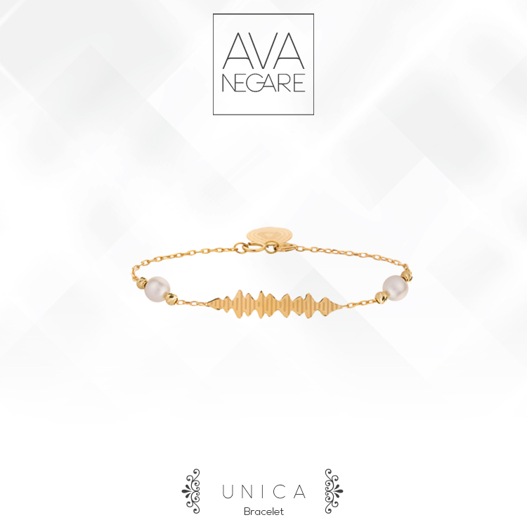 دستبند فرکانس صدا مدل یونیکا Unica طلا ۱۸ عیار