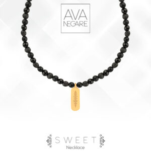 گردنبند فرکانس صدا مدل Sweet Man طلای 18 عیار
